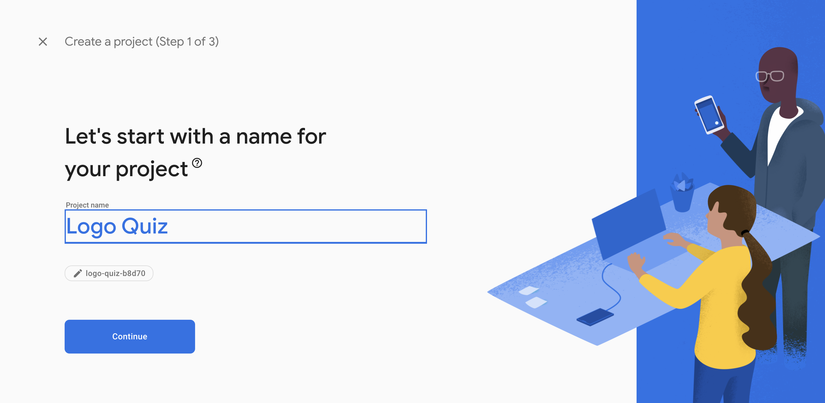 Create Firebase project