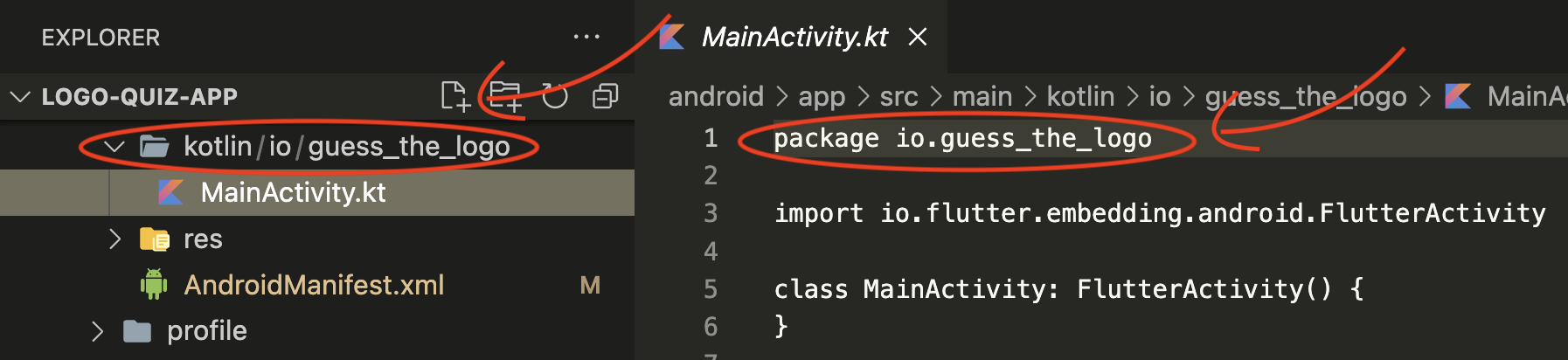Kotlin package id